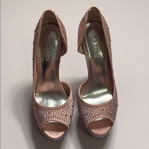 Bakers Sexy Showstoppr Satin Rhinestone Platforms - Picture 6 of 15